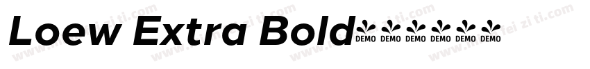 Loew Extra Bold字体转换